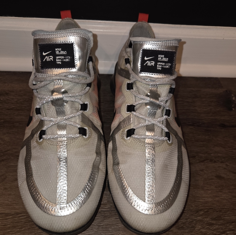 Nike Air Metallic Silver Sneakers (Vapor Max)